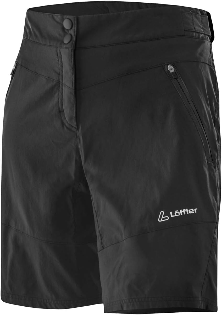 Löffler Damen Evo Comfort Strech MTB Hose kurz Radhose Bike Shorts 36 Schwarz, 36 Schwarz
