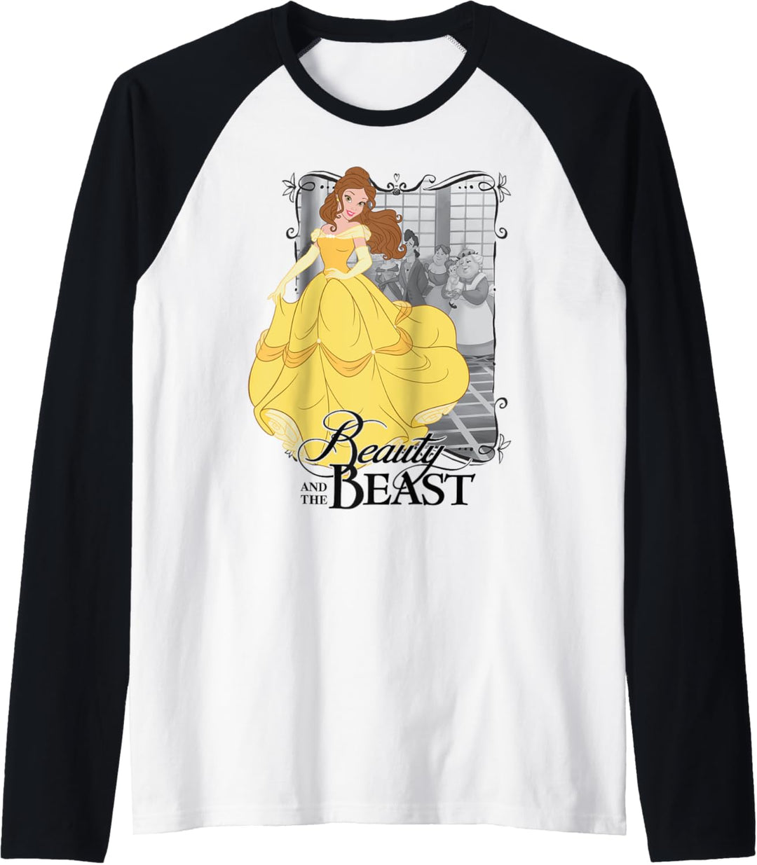 Disney Beauty And The Beast Belle Title Raglan