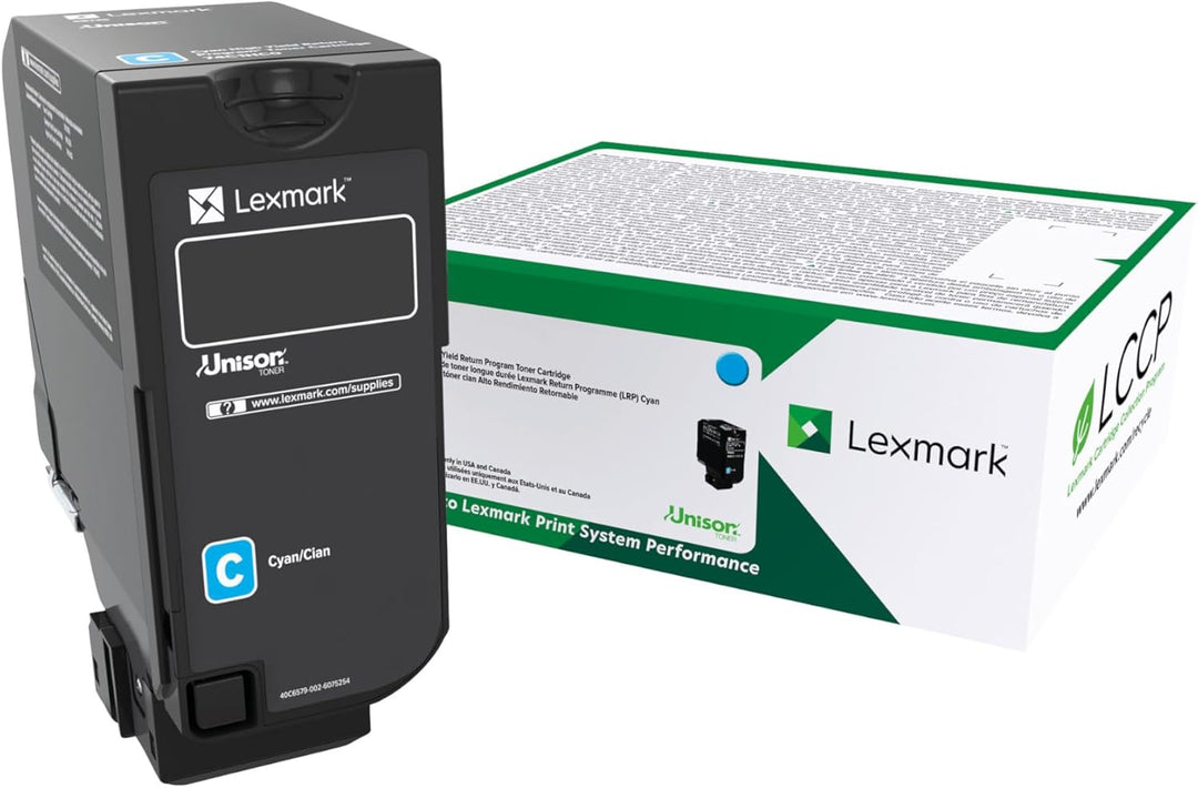 Lexmark Toner 74C2HCE 74C2HCE Original Cyan 12000 Seiten