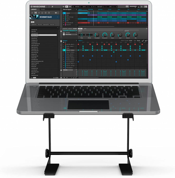 Audibax TOP-5 MH-001 PRO Negro Laptop DJ Stand Ordenador portátil cabina Dj/estudio