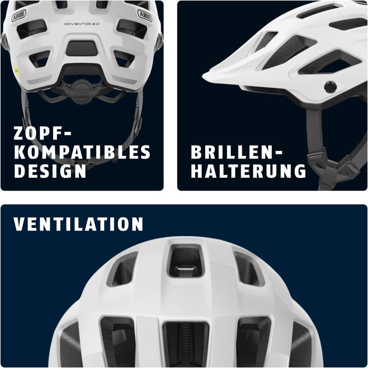 ABUS MTB-Helm Moventor 2.0 MIPS - Fahrradhelm mit Aufprallschutz für den Geländeeinsatz - All-Mounta