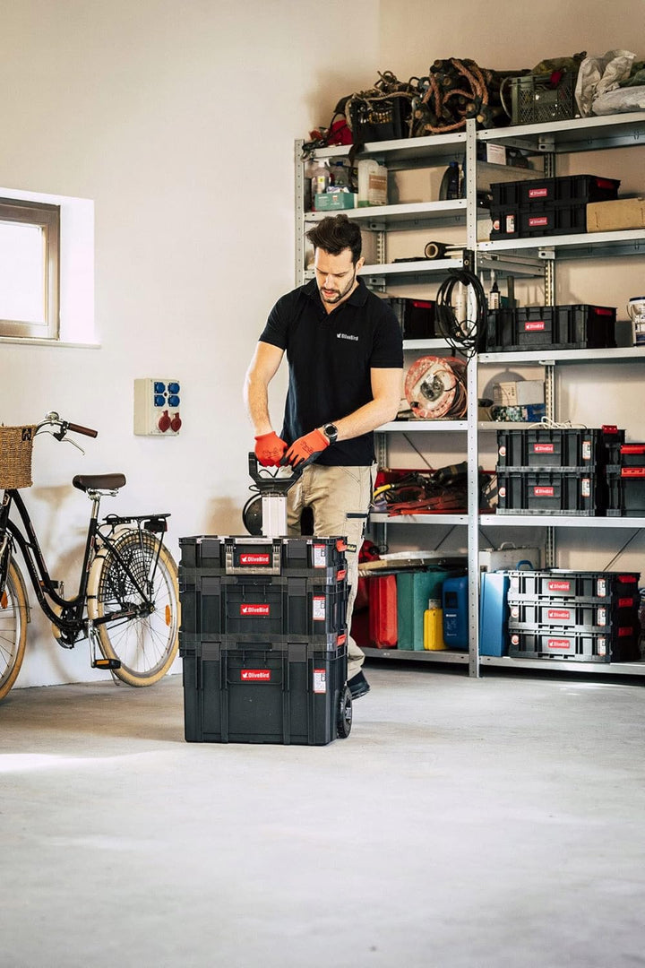 OliveBird 6 In 1 XL Sortimentskasten Werkstattwagen Rollbox Werkzeugkoffer Mobile Werkstatt Werkstat
