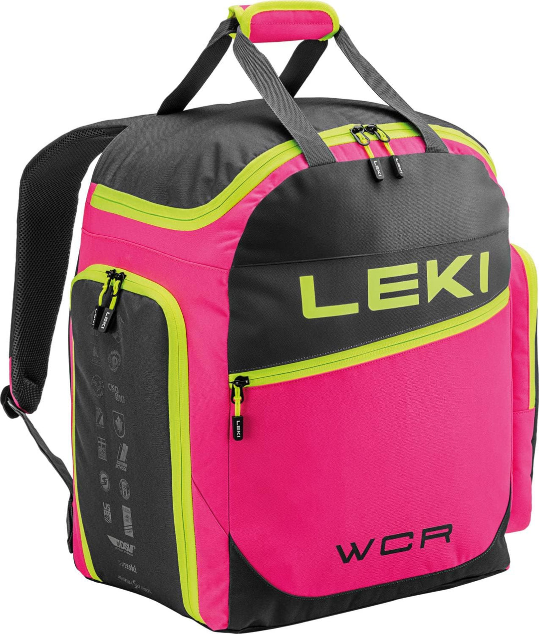 Leki Skiboot Bag Wcr 85l Pink-Schwarz, Snowboard-Rucksack, Grösse 85l - Farbe Neonpink - Black - Neo