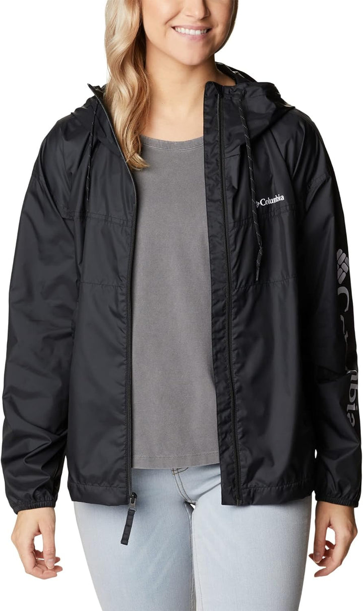 Columbia Damen Flash Challenger Novelty Windbreaker-Jacke, Schwarz