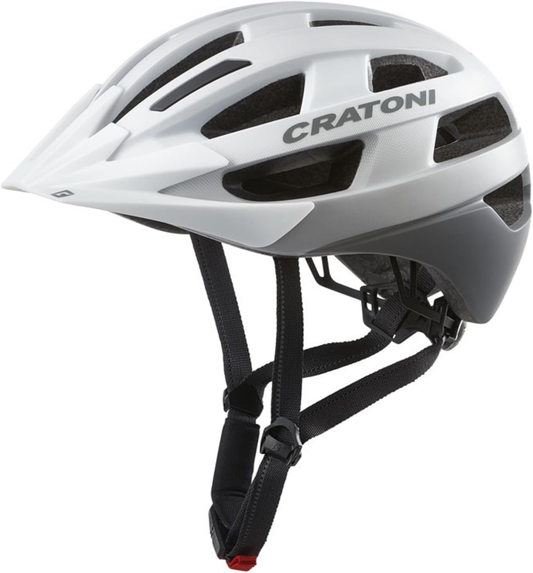 Cratoni Velo-X Helm schwarz 2022 Fahrradhelm weiss M/L | 56-60cm, weiss M/L | 56-60cm