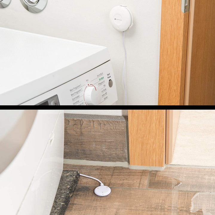 VisorTech Wassersensor: WLAN-Wassermelder, externer Sensor, App, bis 8 Jahre Batterie-Laufzeit (Wass