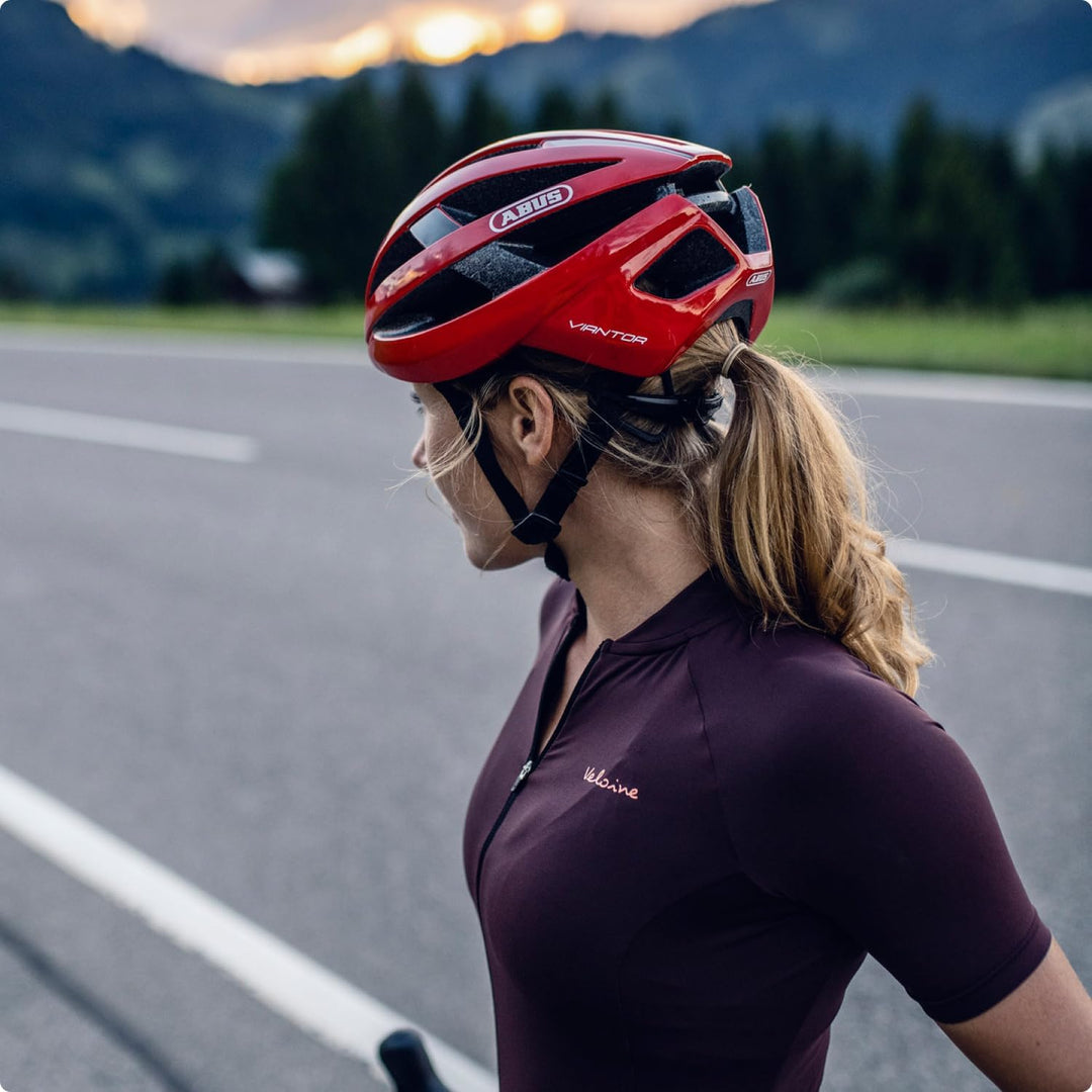 ABUS Rennradhelm Viantor - Sportlicher Fahrradhelm für Einsteiger - für Damen und Herren M (52-58 cm