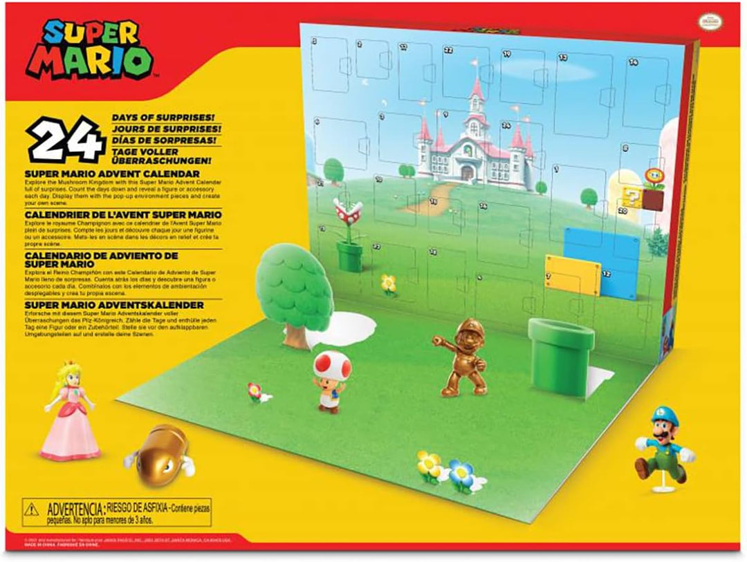 Nintendo Super Mario Adventskalender mit goldenen Mario & Bullet
