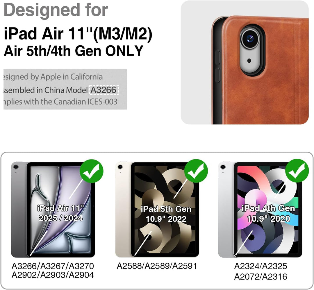 Antbox Hülle für iPad Air 5./4. Generation 2022/2020 iPad 10.9 Zoll mit Stifthalter Apple Pencil Hal