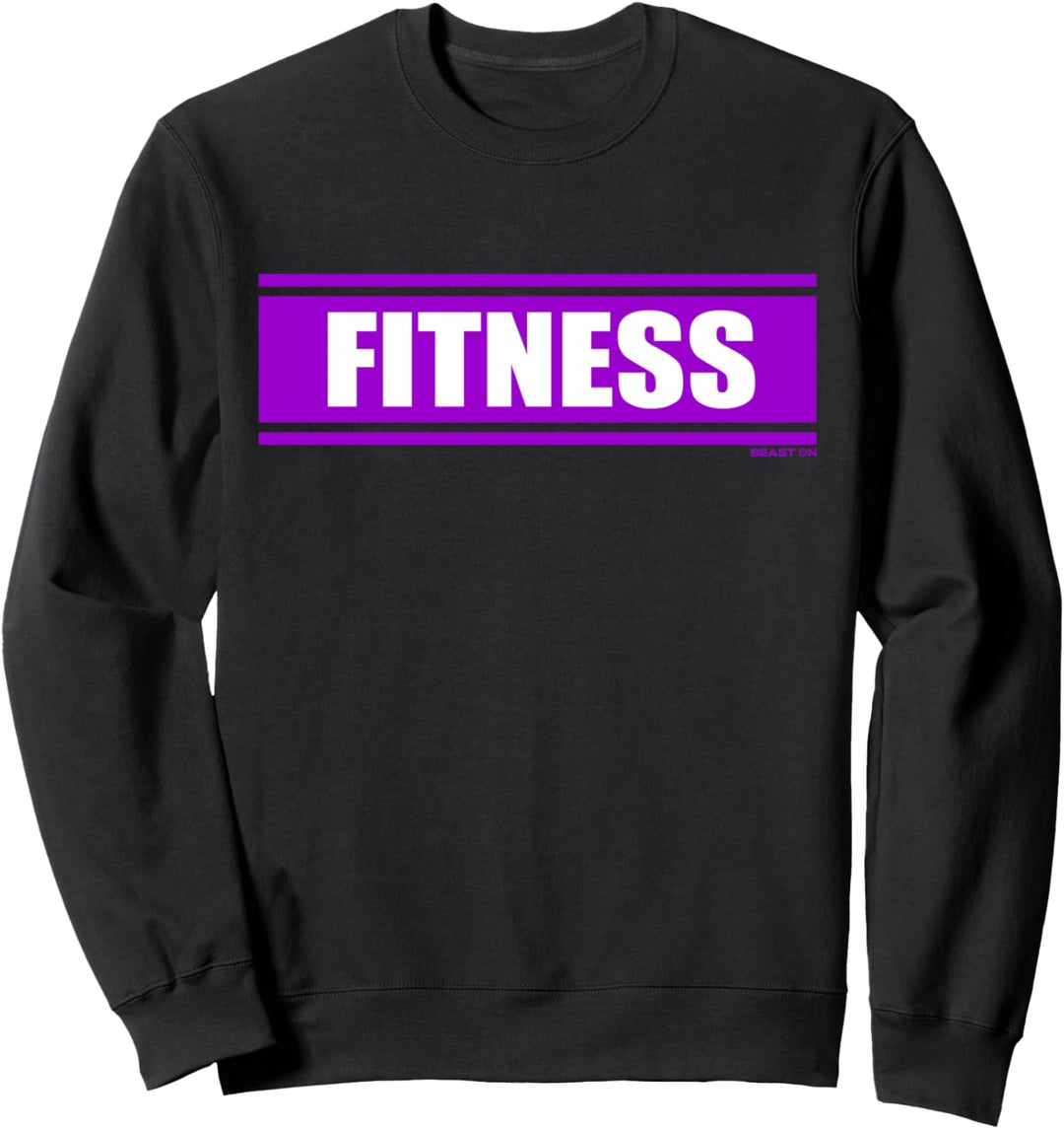 Fitness Lila Gym Fitness Workout Gym Spruch Motivation lila Sweatshirt