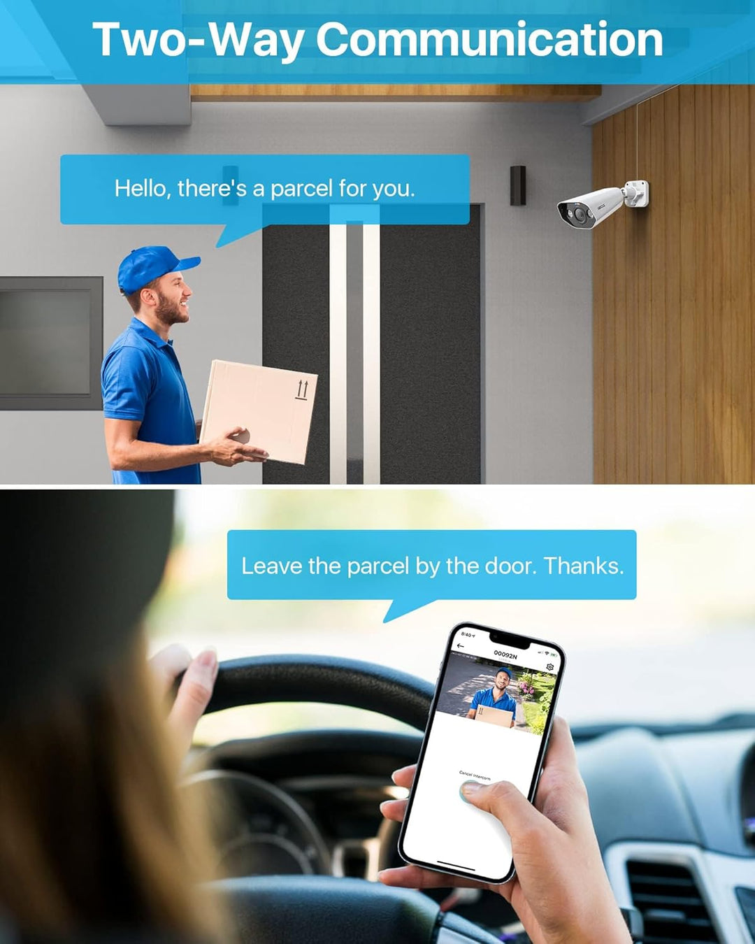 ZOSI 16CH 4K Überwachungskamera Set, Videoüberwachung mit 12X 4K PoE IP Kamera und 4K 4TB HDD NVR, 2