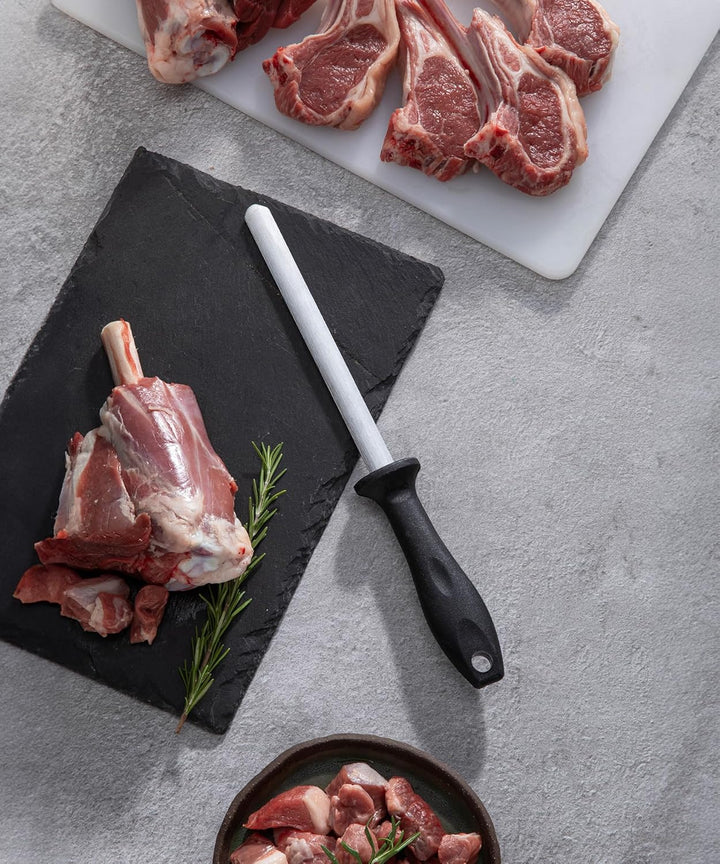 Pirge Duo Profi Messerset mit Tasche 4 Stück - Rutschfester Griff - Profi Kochmesser Set - Edelstahl