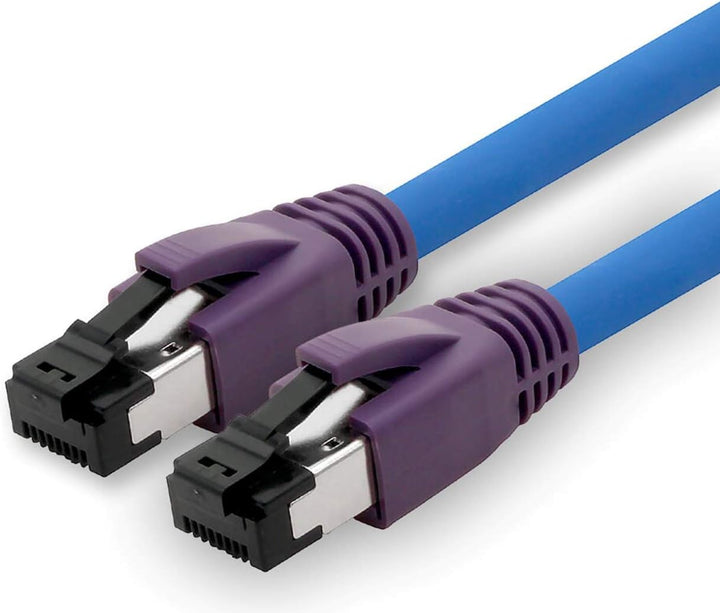 1CONN 10m Cat8 Gigabit Ethernetkabel Netzwerkkabel 40Gb s S FTP LSZH Cat 8 Datenkabel Rj45 blau - 1