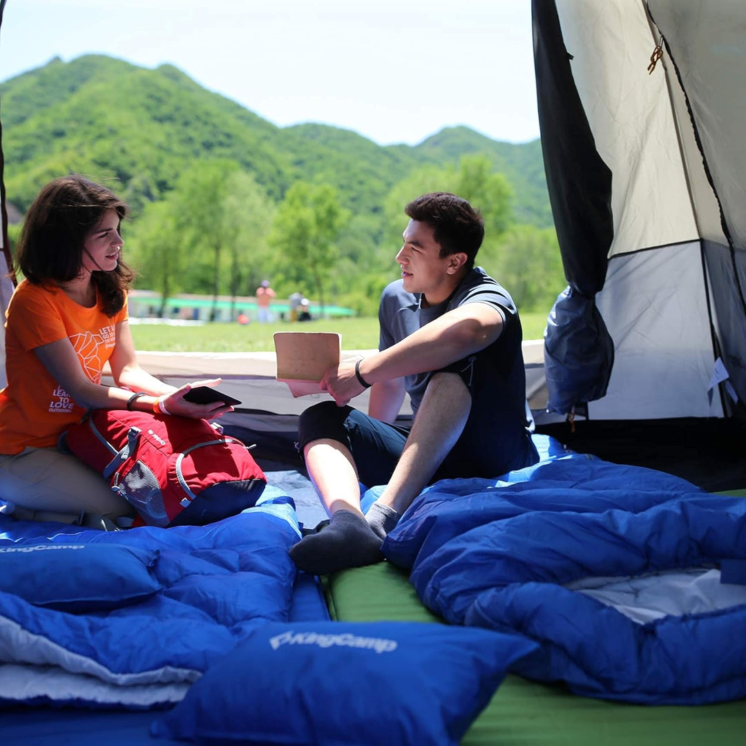 KingCamp Schlafsack Deckenschlafsack Camping Outdoor 3-4 Jahreszeiten für Erwachsene Kinder Ultralei
