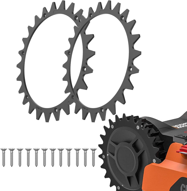 Evenlinkics Mähroboter Rasenmäher-Spikes, für Worx Landroid L, 225 mm Mähroboter-Spikes mit 12 Schra