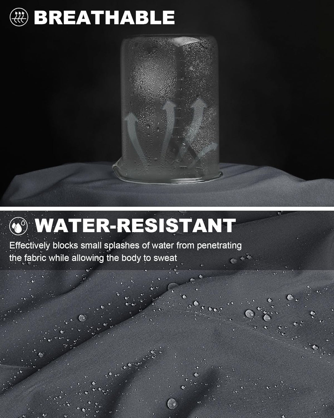 33,000ft Herren Golfhosen Atmungsaktive Stretch Hose für Männer Schnelltrockende Stretch Lange Golfh