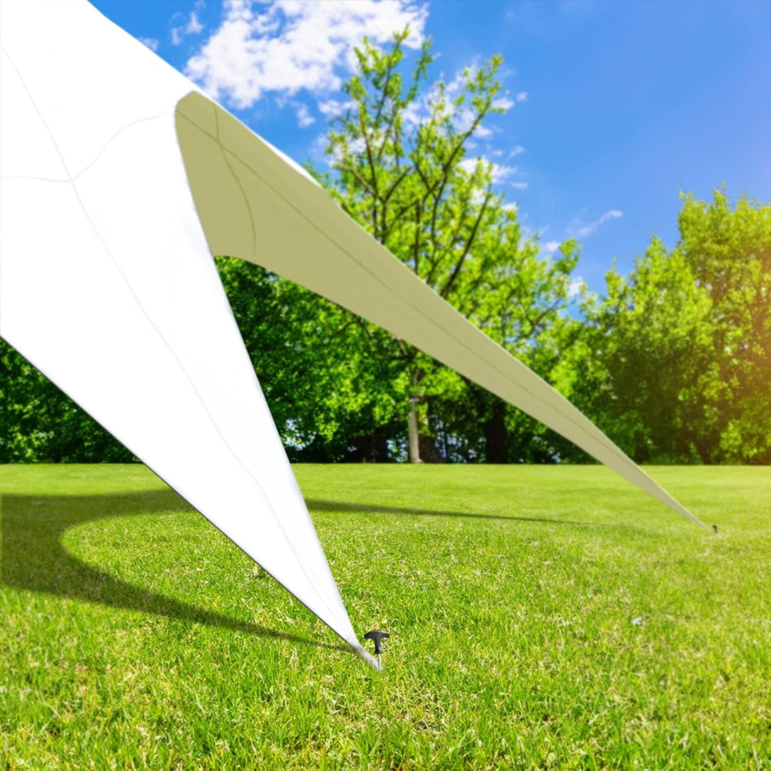CLP Sternzelt 12M | XL-Sternzelt Für Den Garten I Event-Zelt Mit 12 Meter Durchmesser, Farbe:weiss,