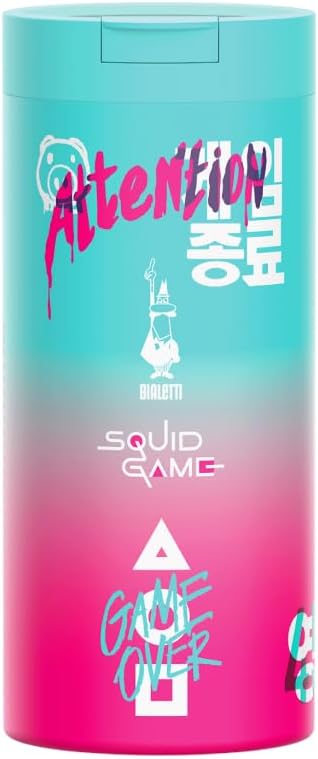 Bialetti Travel Mug Squid Game©, 360ml, Edelstahl, Doppelwandig