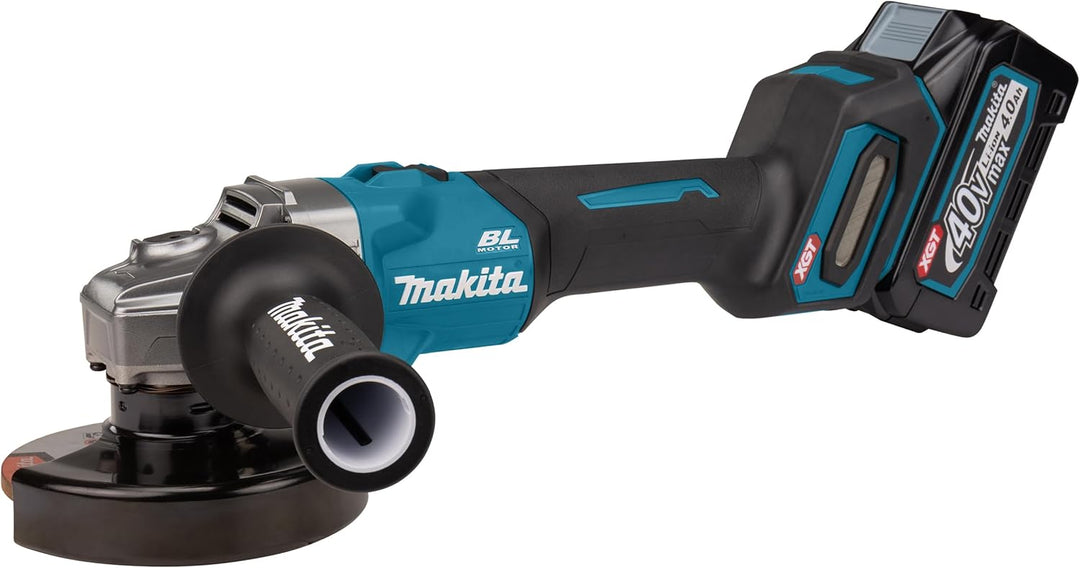 Makita GA008GM201 Akku-Winkelschleifer 40V max. / 4,0 Ah, 2 Akkus + Ladegerät im MAKPAC mit 2 Akkus