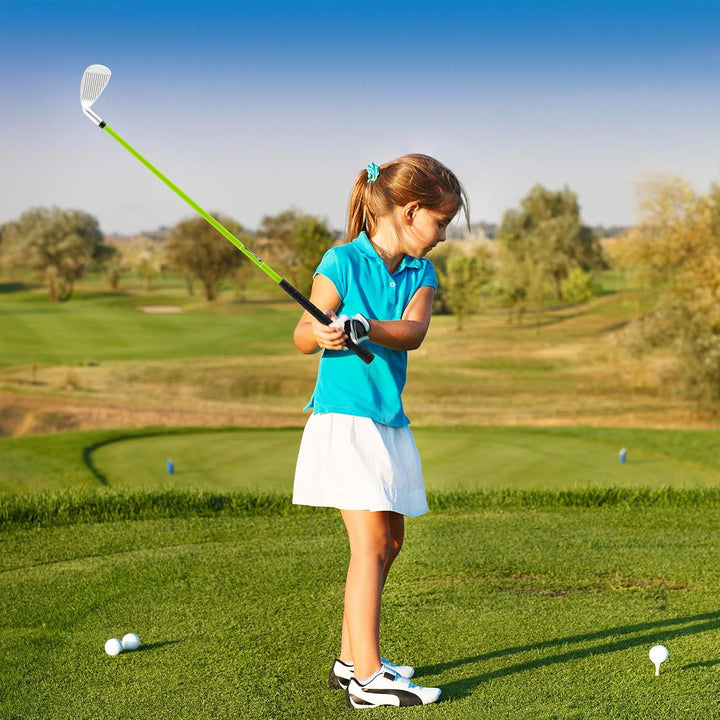 COSTWAY Golf Eisen 7 für Kinder, Golf-Eisen Einzel aus Aluminium für Rechtshänder, Kinder Golfschläg