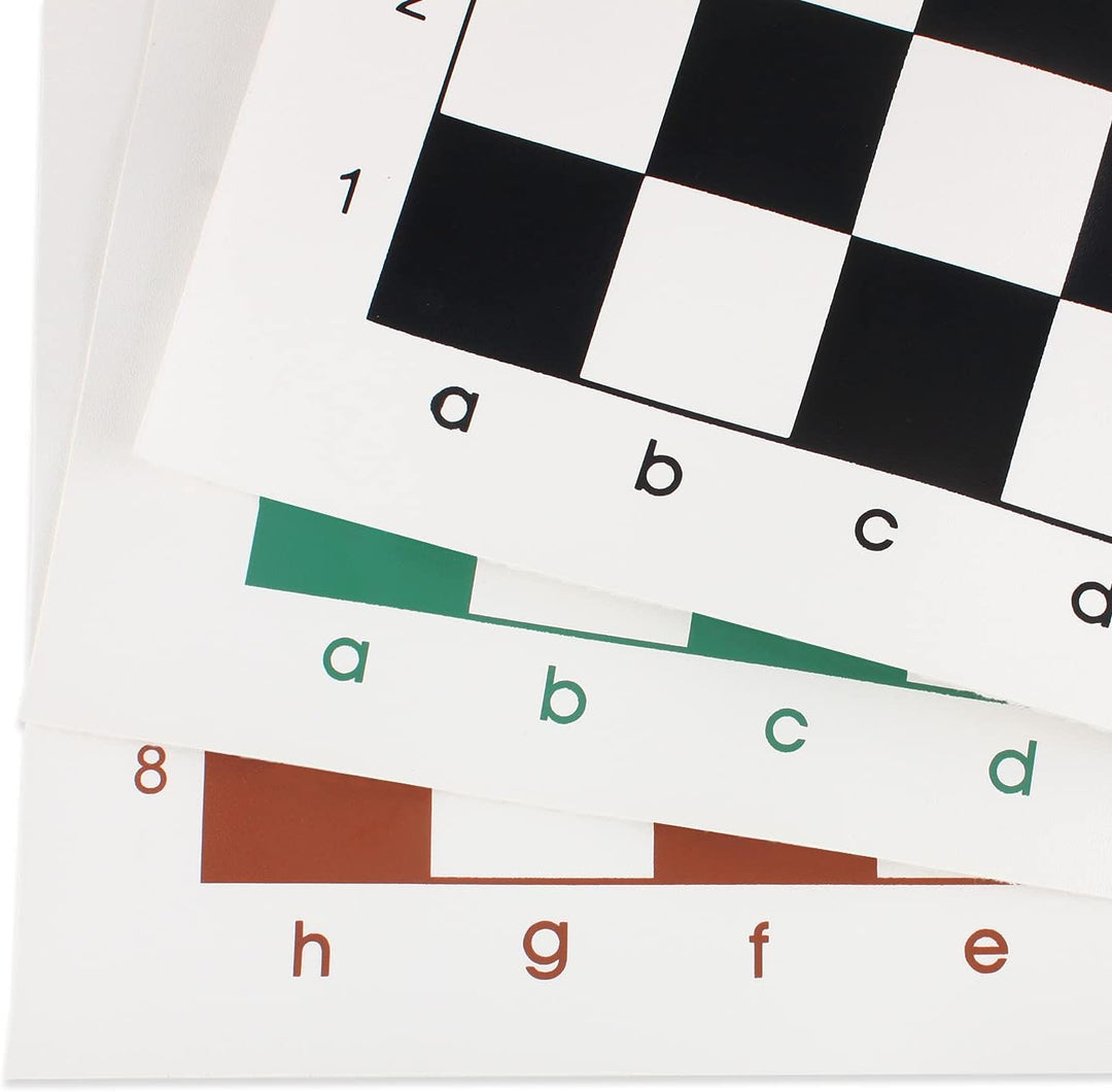 Andux Schachspiel Rollbares Schachbrett XQQP-01 (Grün, 33x33cm) Grün, 33 * 33cm, Grün, 33 * 33c