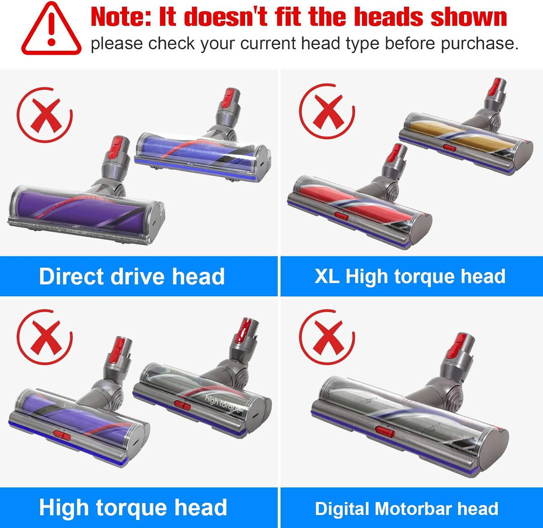 MOPEI Ersatz Bürstenstange und Endkappe Teil Nr. 972500-01 für Dyson Anti-Tangle Motorbar Staubsauge