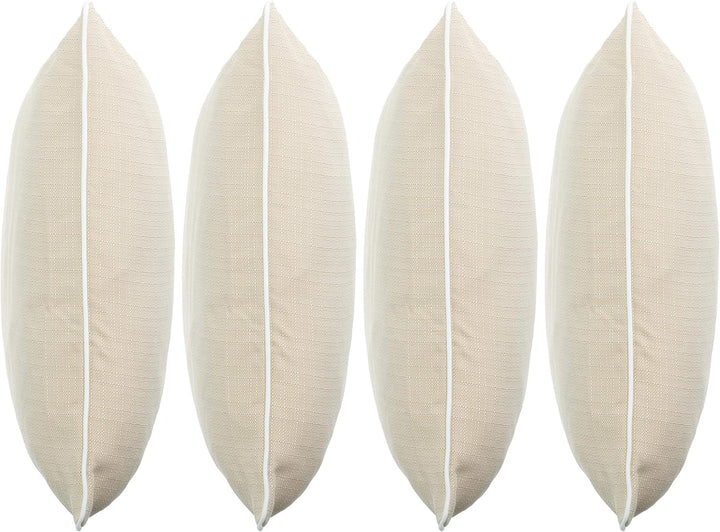 Brandsseller Outdoor Garten Kissen Dekokissen Leinenoptik strukturiert Schmutz- und Wasserabweisend