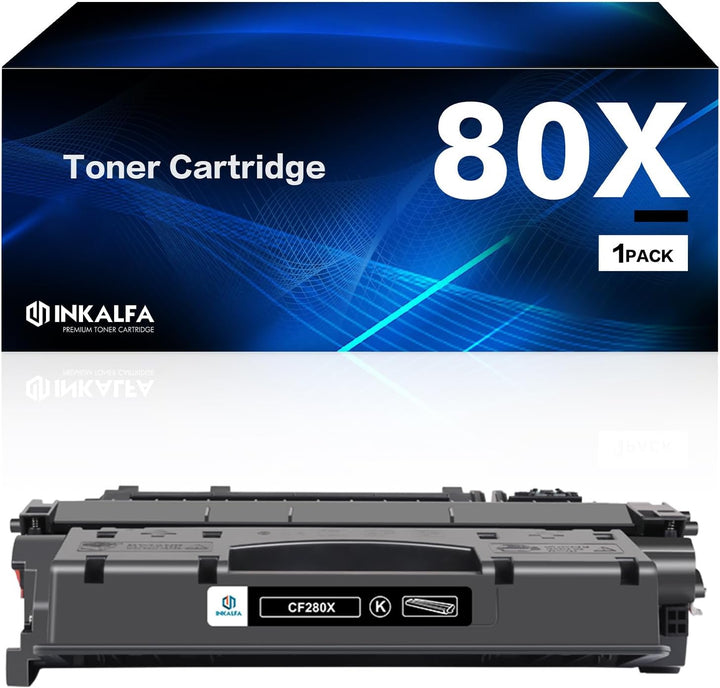 inkalfa Kompatibel für HP 80X CF280X 80A CF280A Toner Laserjet Pro 400 M401a M401dn M401n M401dw M40
