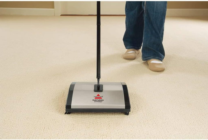 Bissell 92N0N Natural Sweep Kehrer, für Hartböden und Teppiche, kabellos, benötigt keinen Strom Nur