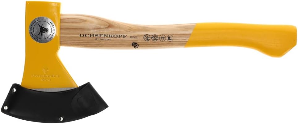 Ochsenkopf Forstbeil, Polierte Schneide, Robustes Eschenholz, 41 cm, 1,3 kg 1000 g Forstbeil, 1000 g