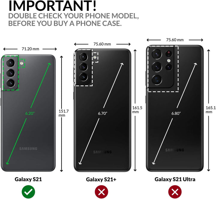 SURAZO Handyhülle für Samsung Galaxy S21 5G – Premium Echtleder Hülle Schutzhülle mit [Standfunktion