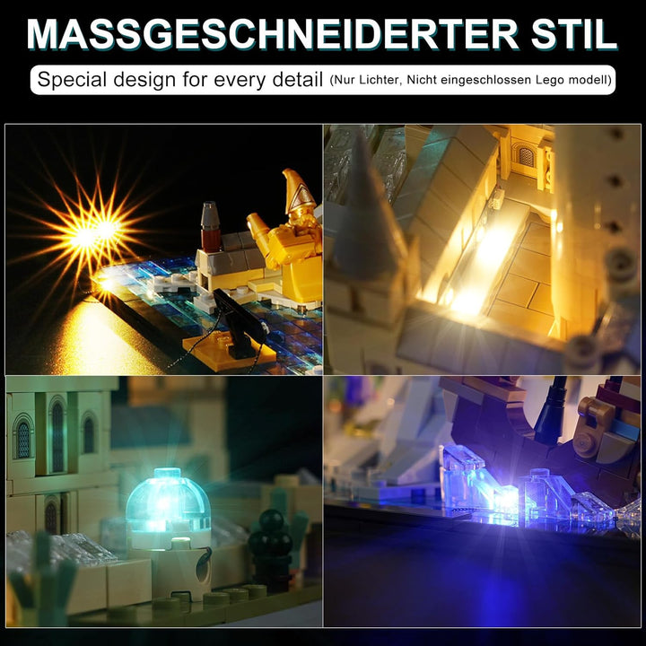 cooldac Led Licht Kit für Lego 76419 Harry Potter Schloss Hogwarts Set(Nur Beleuchtung, Kein Lego),