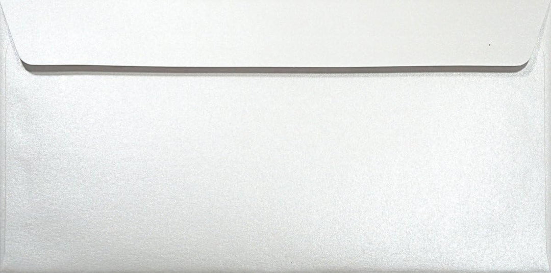 Netuno 100 Briefumschläge Perlmutt-Weiss 110x 220 mm 120g Majestic Marble White Papier Umschläge Per