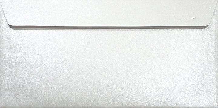 Netuno 100 Briefumschläge Perlmutt-Weiss 110x 220 mm 120g Majestic Marble White Papier Umschläge Per