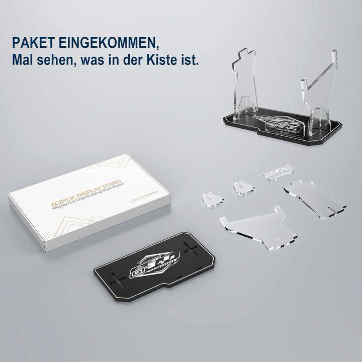 cooldac Acryl Display-Ständer kompatibel mit Lego 42154 Technic Ford Gt Bausatz, klarer individuelle