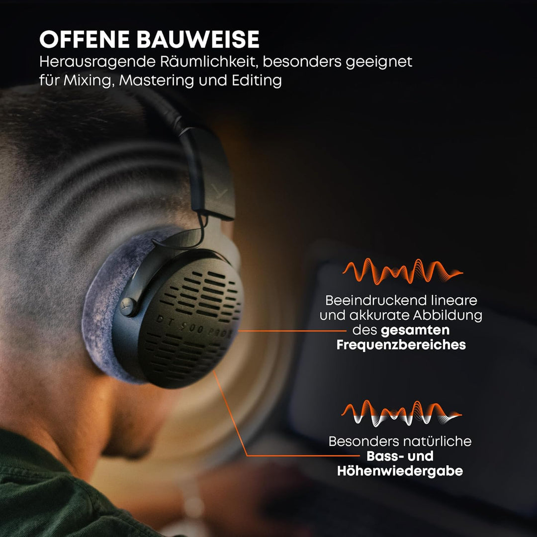 beyerdynamic DT 900 PRO X Offener Studio-Kopfhörer mit STELLAR.45 Treiber für Mixing & Mastering an