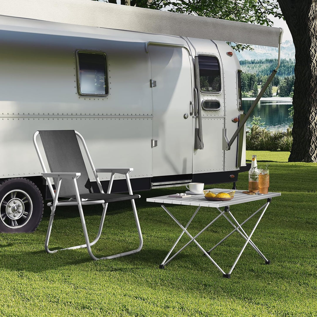 WOLTU Alu Campingtisch klappbar Falttisch Ultra Leichte tragbar mit Tragetasche, Klapptisch Kleiner