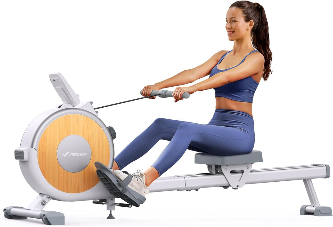 MERACH Rudergerät für Zuhause, Magnetisches Bluetooth Rudergeräte mit 16 Widerstandsstufen, Upgrade