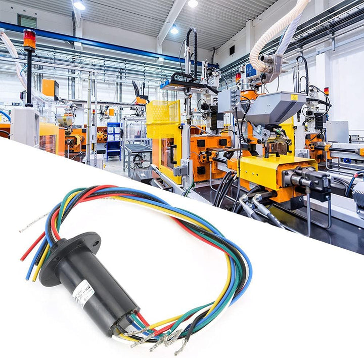 MW1615 Leitfähiger Schleifring 50 RPM Nennrate 6 Ringe 29,8 mm Durchmesser Hochleistungsausrüstungst