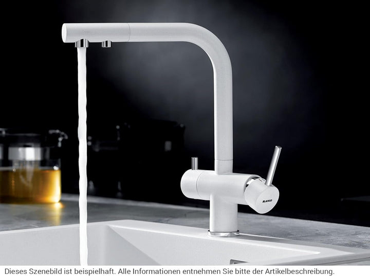 BLANCO FONTAS II Filter silgranitweiss | Hochdruck | Rückflussverhinderer | Keramik Kartusche | Gesi