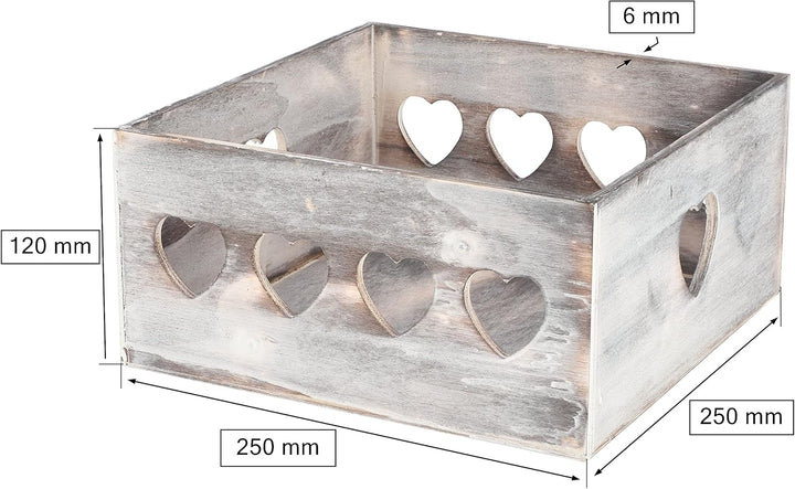 KOTARBAU® 3er Set Holzkiste mit dekorativen Aussparungen und Griff Perfekt für die Innenraumgestaltu