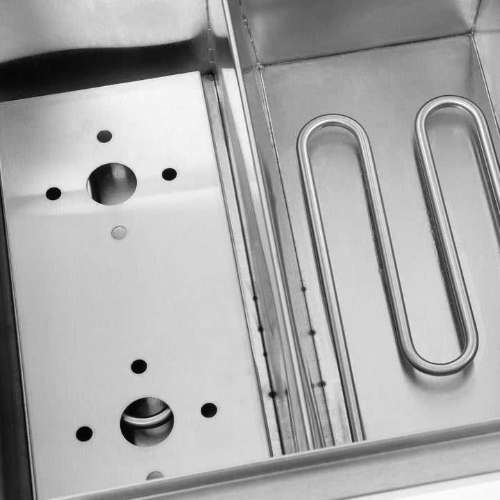 VERTES Gastro Nudelkocher Pastakocher Teigwarenkocher aus Edelstahl, Elektrisch, 2x 1700 Watt, 2 sep