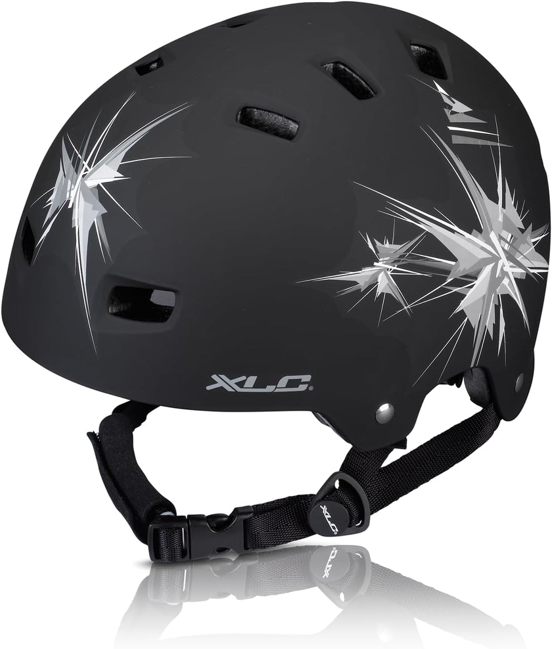 XLC Unisex-Adult Urban-Helm BH-C22 53-59 cm Schwarz, 53-59 cm Schwarz