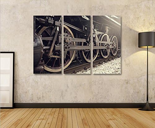 islandburner Bild Bilder auf Leinwand Dampflok alte Lokomotive 3p XXL Poster Leinwandbild Wandbild D