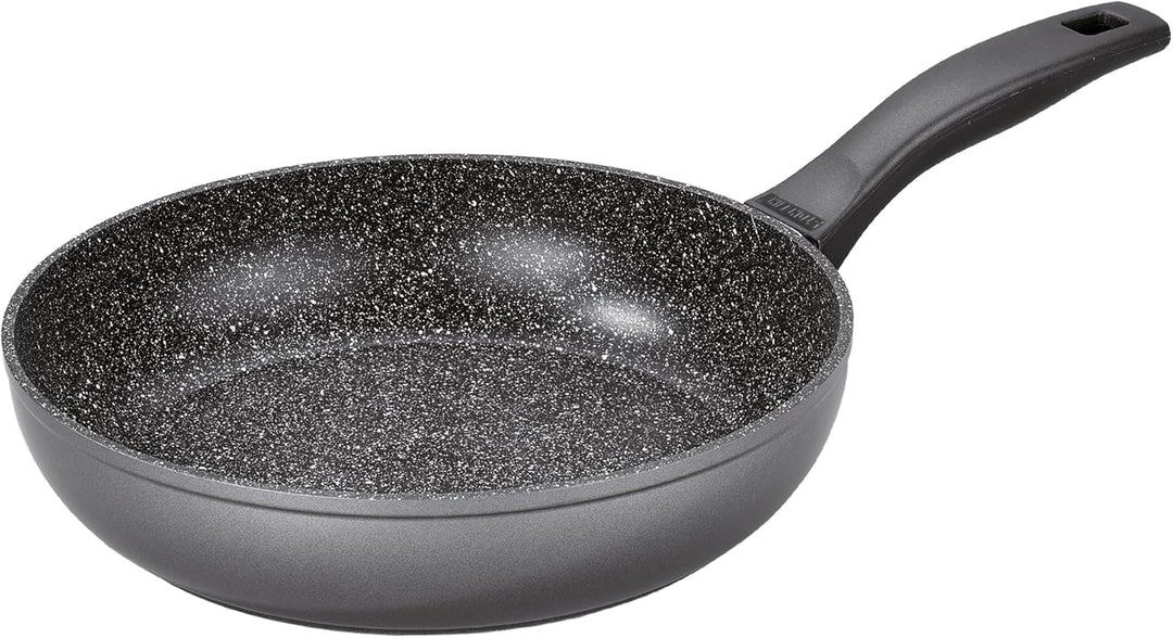 Stoneline Made in Germany Schmorpfanne 24 cm, hoher Rand, Induktion, hohe Pfanne für öl- und fettfre