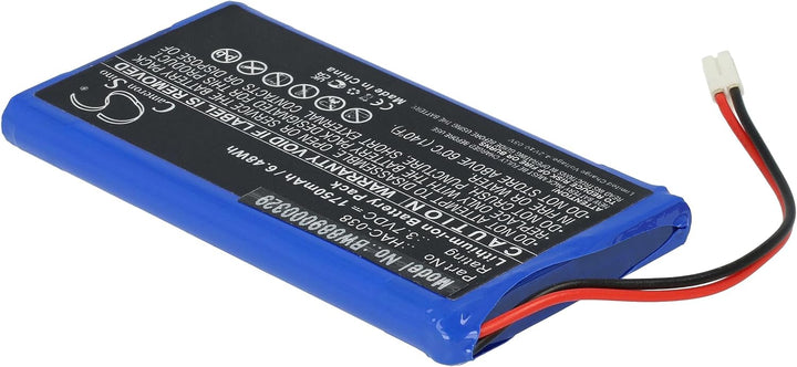 vhbw Akku Ersatz für Nintendo HAC-038 für Spielekonsole (1750 mAh, 3,7 V, Li-Ion)