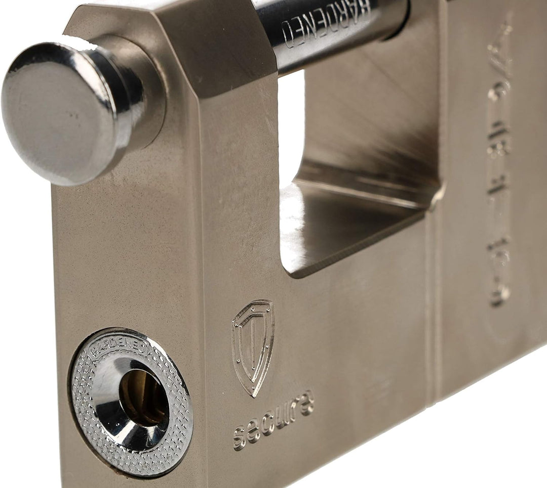 KOTARBAU® Verstärktes Messing-Vorhangschloss 60 mm Monoblock Vorhängeschloss mit Bolzen Einbruchsich