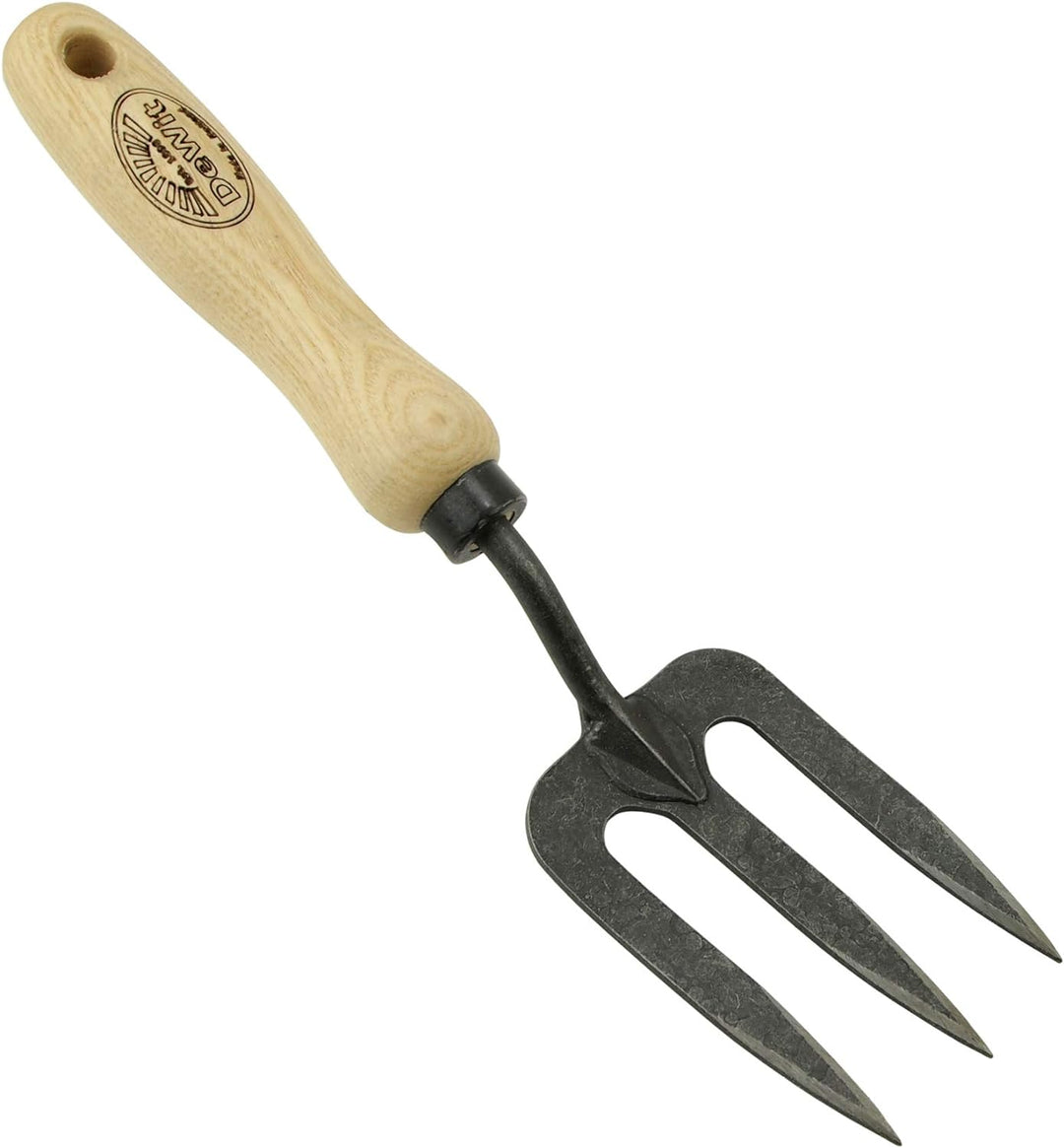 DeWit Blumengabel 'X-Treme' klein 28,5 cm I Profi Grabegabel aus Borstahl mit FSC®-zertifiziertem Ha