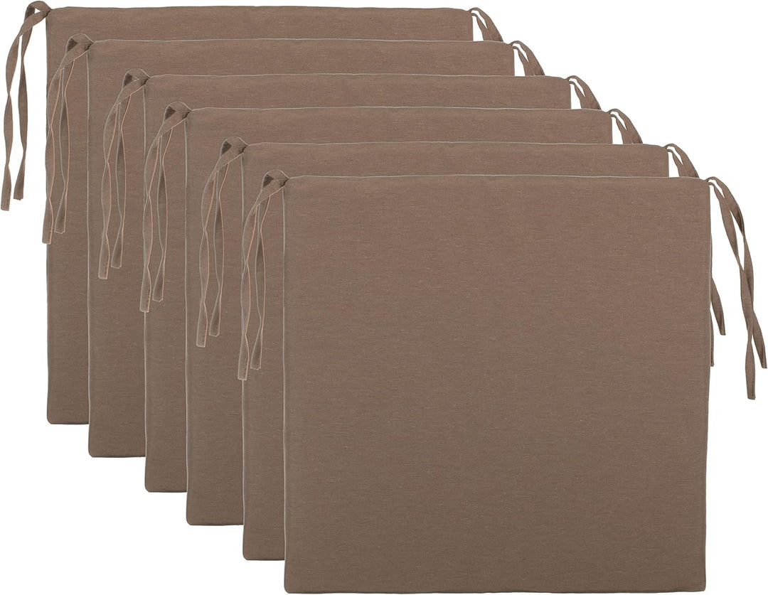 Brandsseller Sitzkissen Stuhlkissen Sitzauflage Stuhlauflage - Uni Farben mit 4 Kordelbändern für si