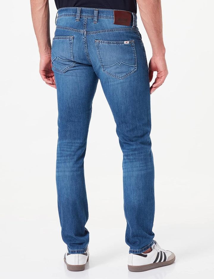 MUSTANG Herren Oregon Tapered Jeans 33W / 34L Mittelblau 804, 33W / 34L Mittelblau 804
